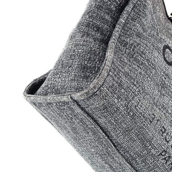 Chanel Deauville Tote Raffia with Glitter Detail Large Gray - Picture 6 of 7